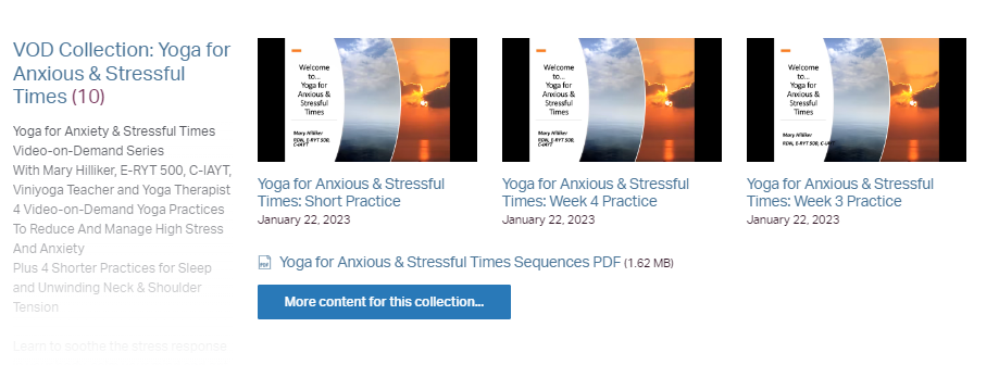 Punchpass VOD – Yoga for Anxious & Stressful Times